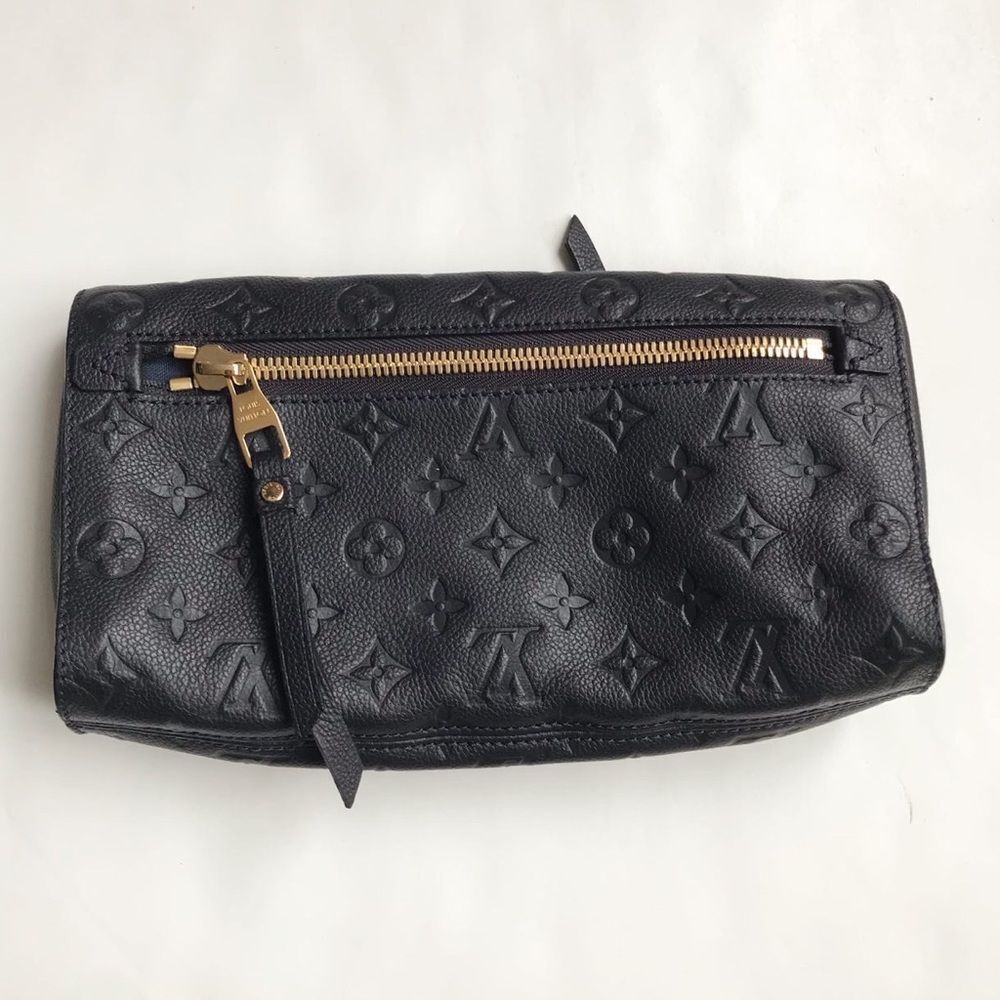 Louis Vuitton Empreinte Petillante Clutch Navy | Monogram Leather | Authentic - Picture 10 of 13